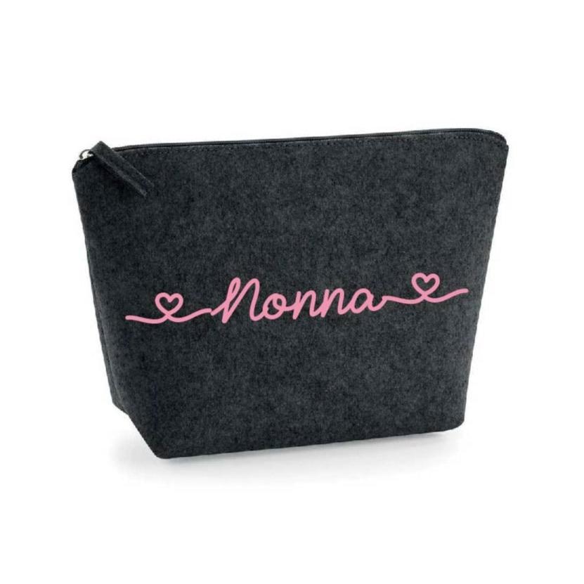 Pochette in feltro personalizzabile idea regalo Natale - Be Brave Boutique