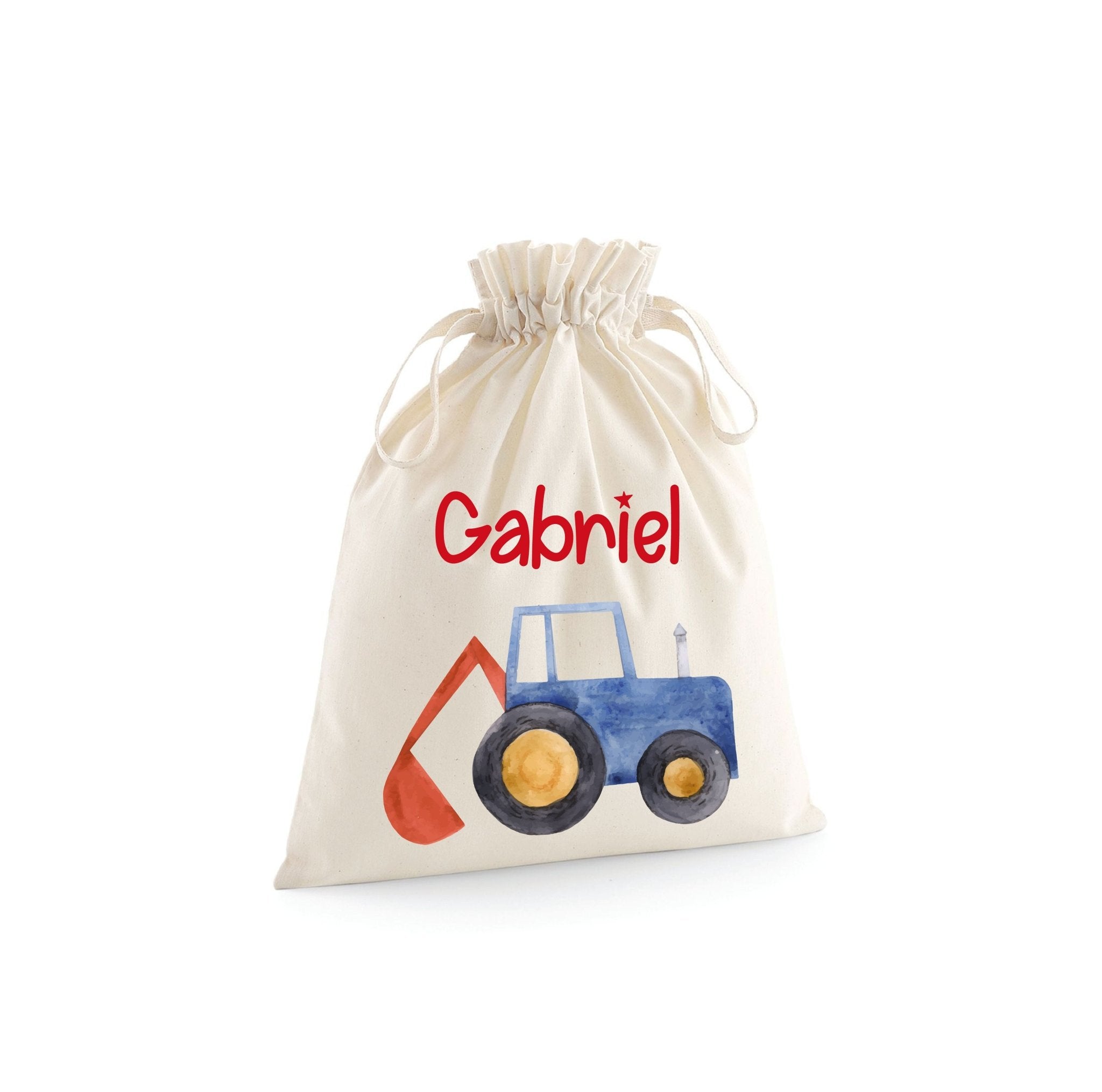 Sacchetti primi cambi personalizzabili Trattore/Ruspa - Be Brave Boutique