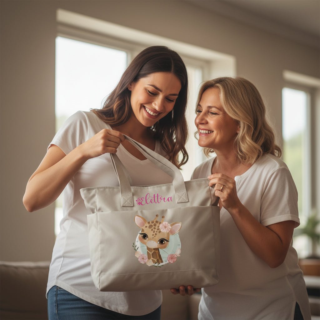 Borsa Mamma EasyMum – pratica, leggera e sempre con te Giraffa - Be Brave Boutique