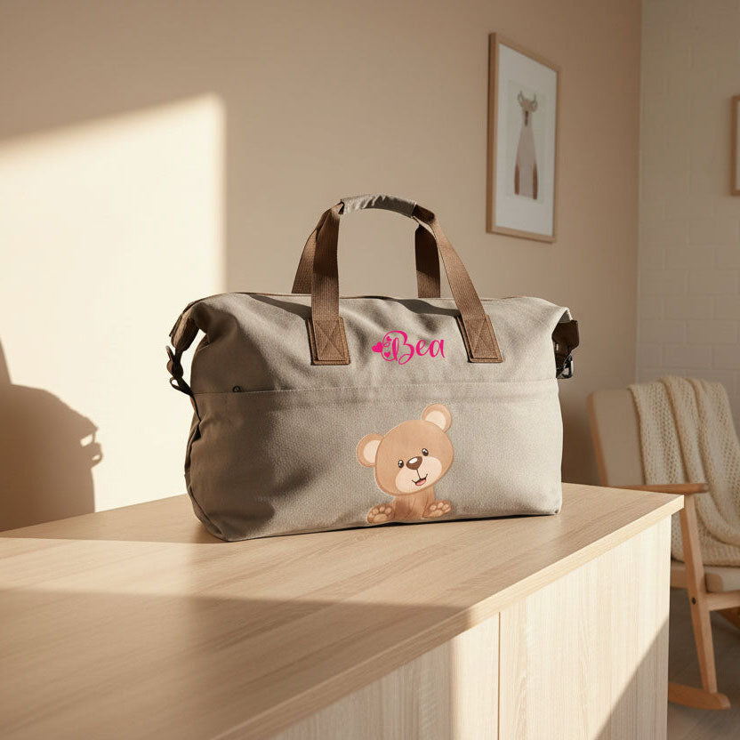 Borsa Multifunzionale adattabile al Passeggino e Personalizzabile Orsetto