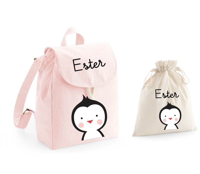 Mini Zaino Pinguino e sacchetto cambi - Be Brave Boutique