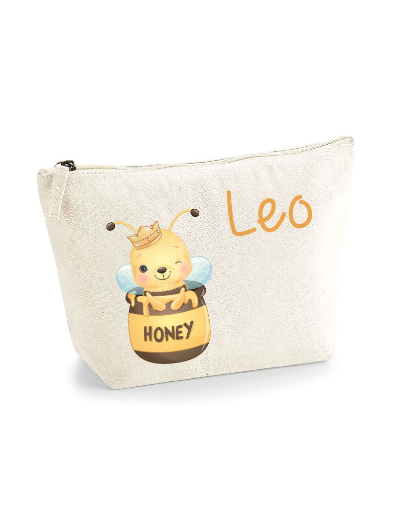 Pochette in cotone organico personalizzabile Ape Honey - Be Brave Boutique
