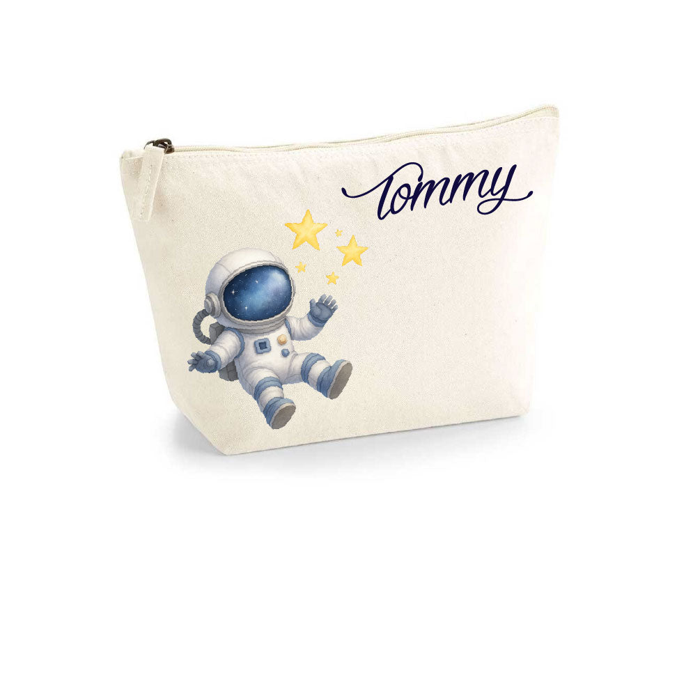 Pochette in cotone organico personalizzabile Astronauta - Be Brave Boutique