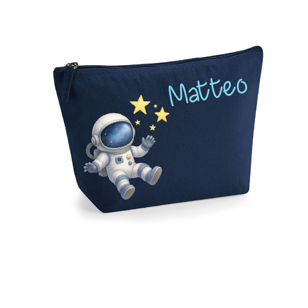 Pochette in cotone organico personalizzabile Astronauta - Be Brave Boutique