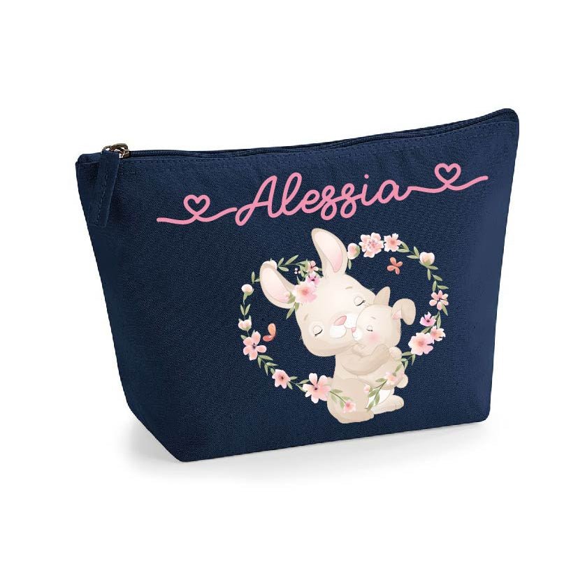 Pochette in cotone organico personalizzabile Dolce Coniglietto - Be Brave Boutique