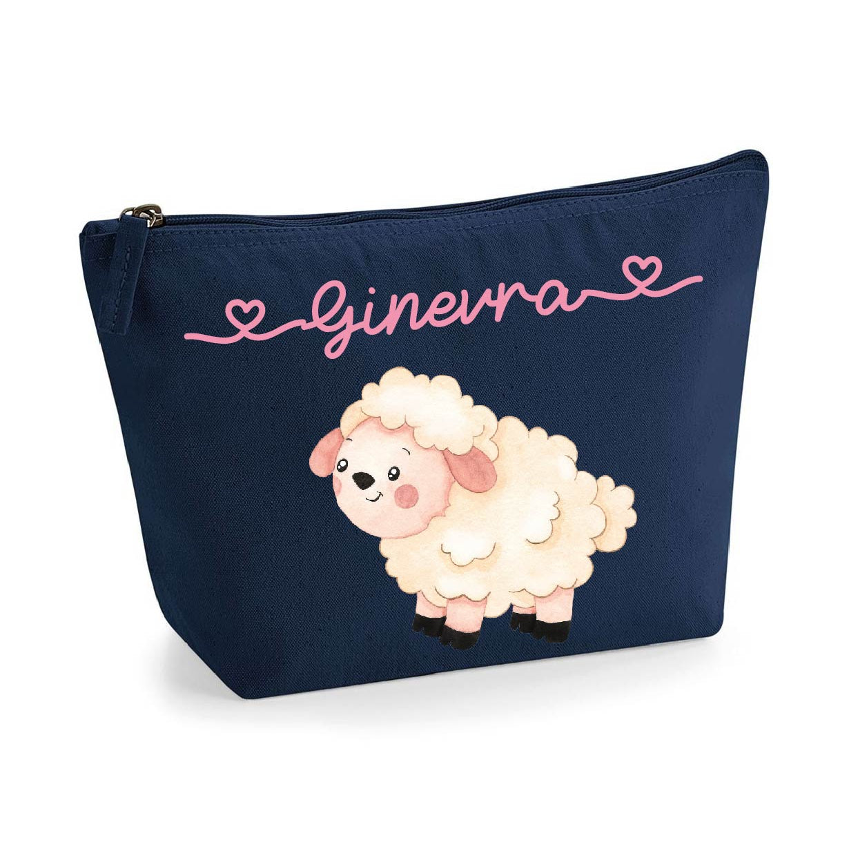 Pochette in cotone organico personalizzabile Pecorella - Be Brave Boutique