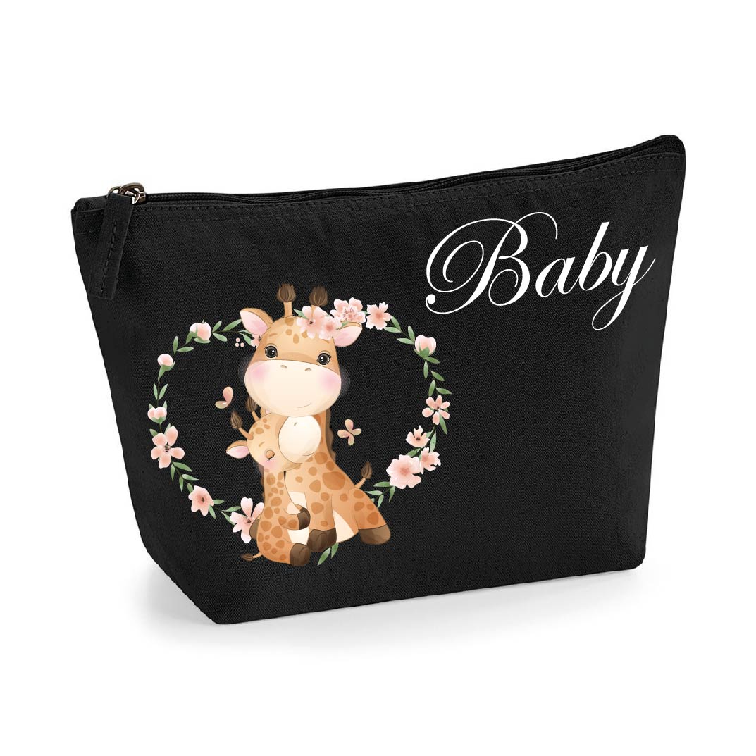 Pochette in cotone organico personalizzabile Giraffine - Be Brave Boutique