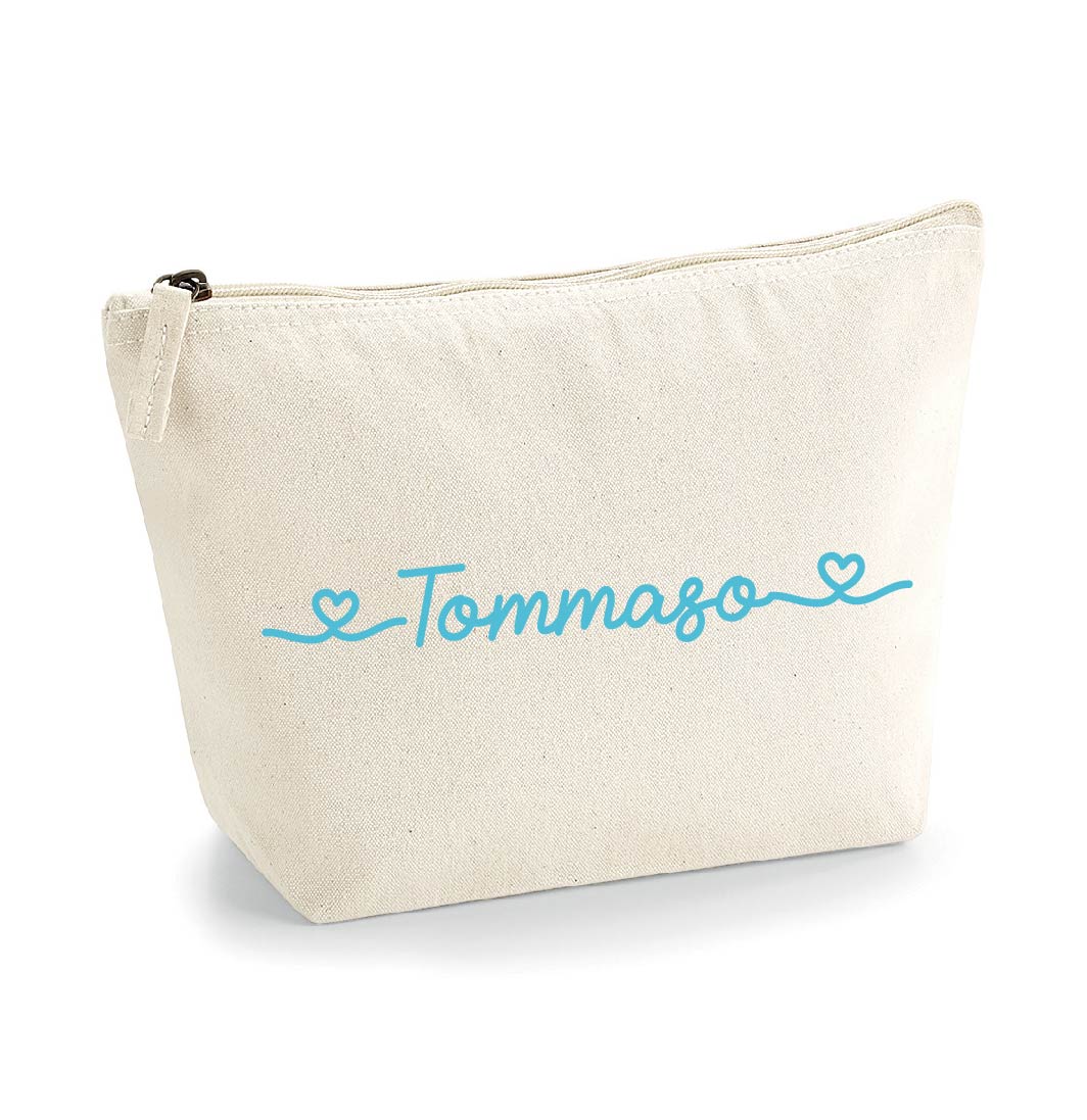 Pochette in cotone organico personalizzabile idea Regalo - Be Brave Boutique