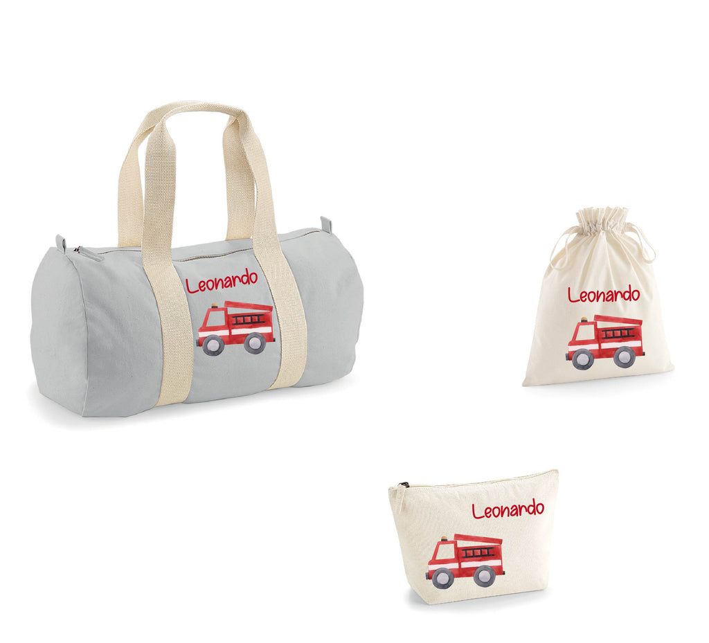 Borsone, pochette e sacchetto in cotone personalizzabile Pompieri - Be Brave Boutique