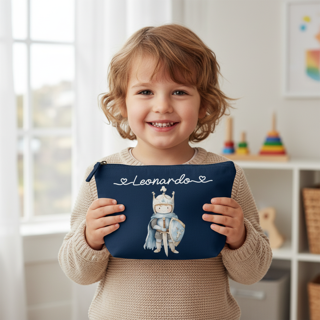 Pochette in cotone organico personalizzabile Principe - Be Brave Boutique