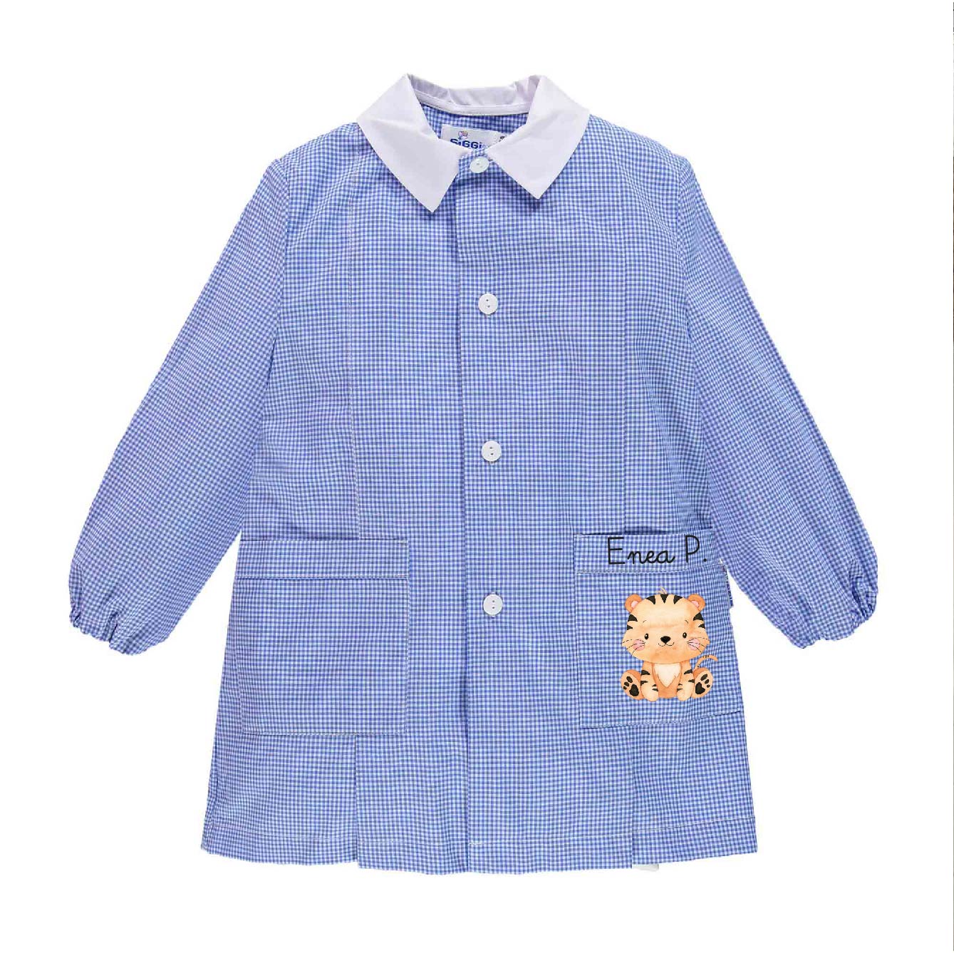 Grembiule Siggi Bimbo Personalizzabile con nome e Tigrotto - Be Brave Boutique