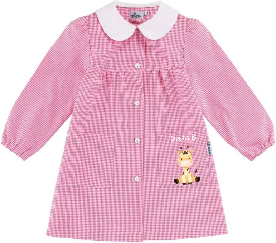Grembiule Siggi Bimba Cucciolo di Giraffa Personalizzabile con nome - Be Brave Boutique