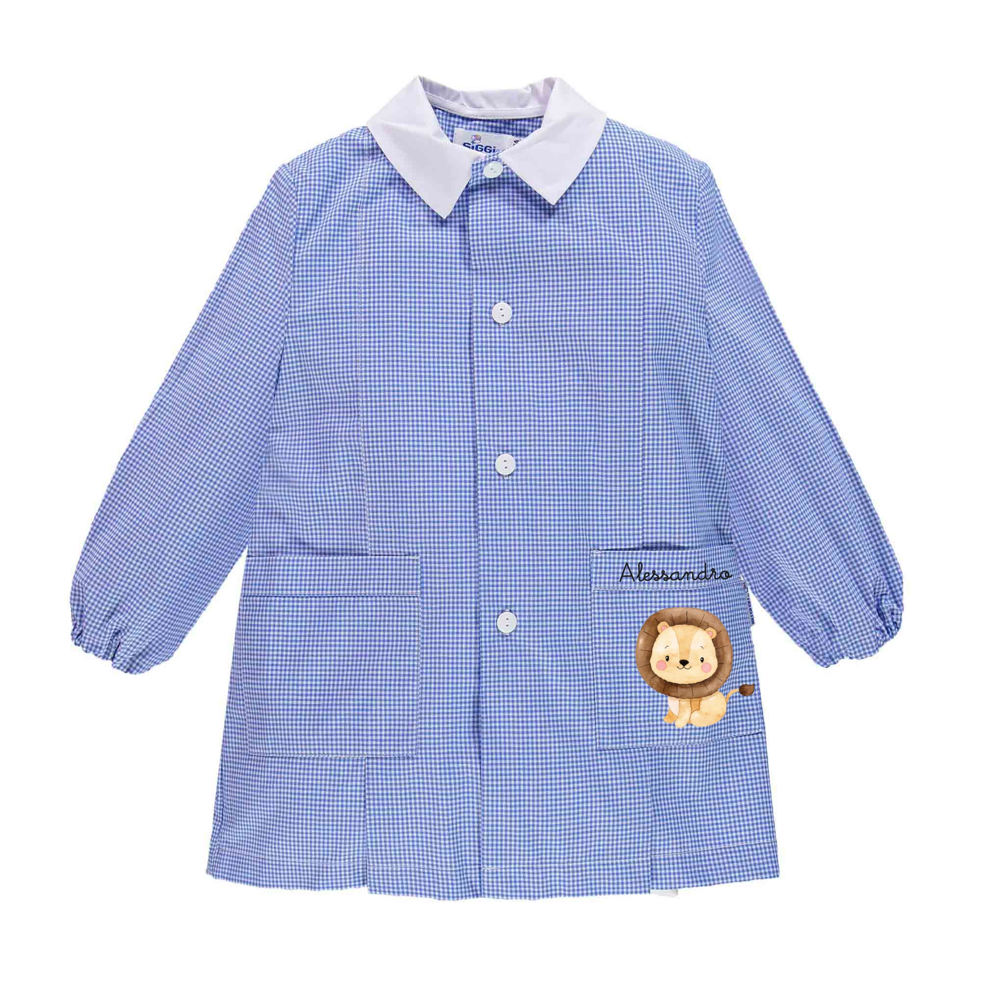 Grembiule Siggi Personalizzabile con nome e Leoncino Ciucciolo - Be Brave Boutique