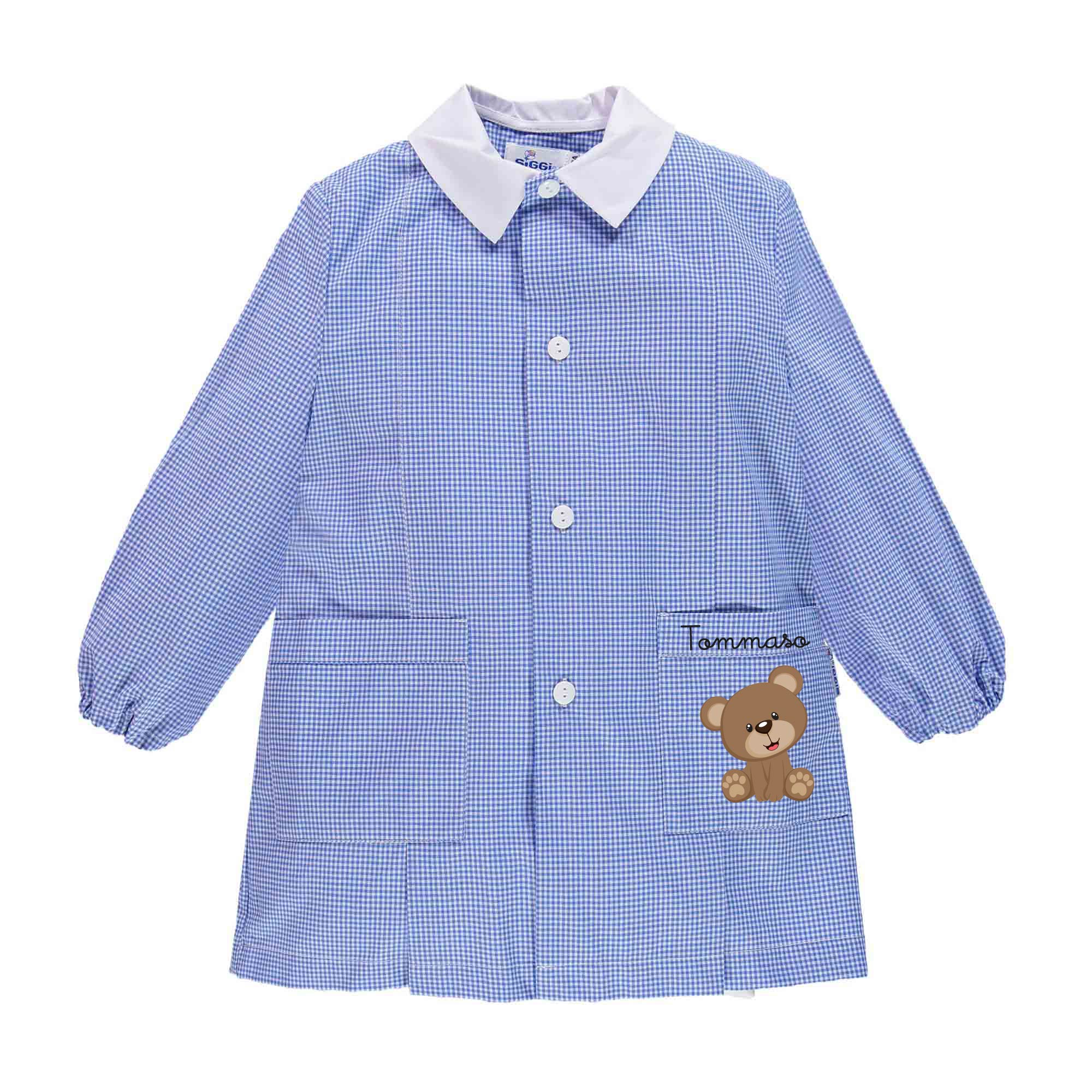 Grembiule Siggi Personalizzabile con nome e Orsetto - Be Brave Boutique