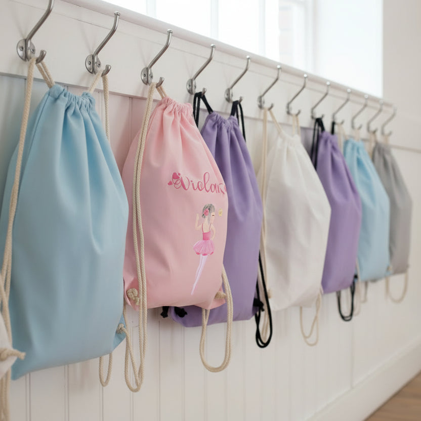 Zaino a sacca in cotone pesante Ballerina Danza - Be Brave Boutique
