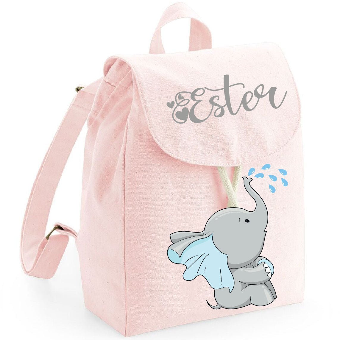 Mini Zaino per bambini in cotone Elefantino Gocce - Be Brave Boutique