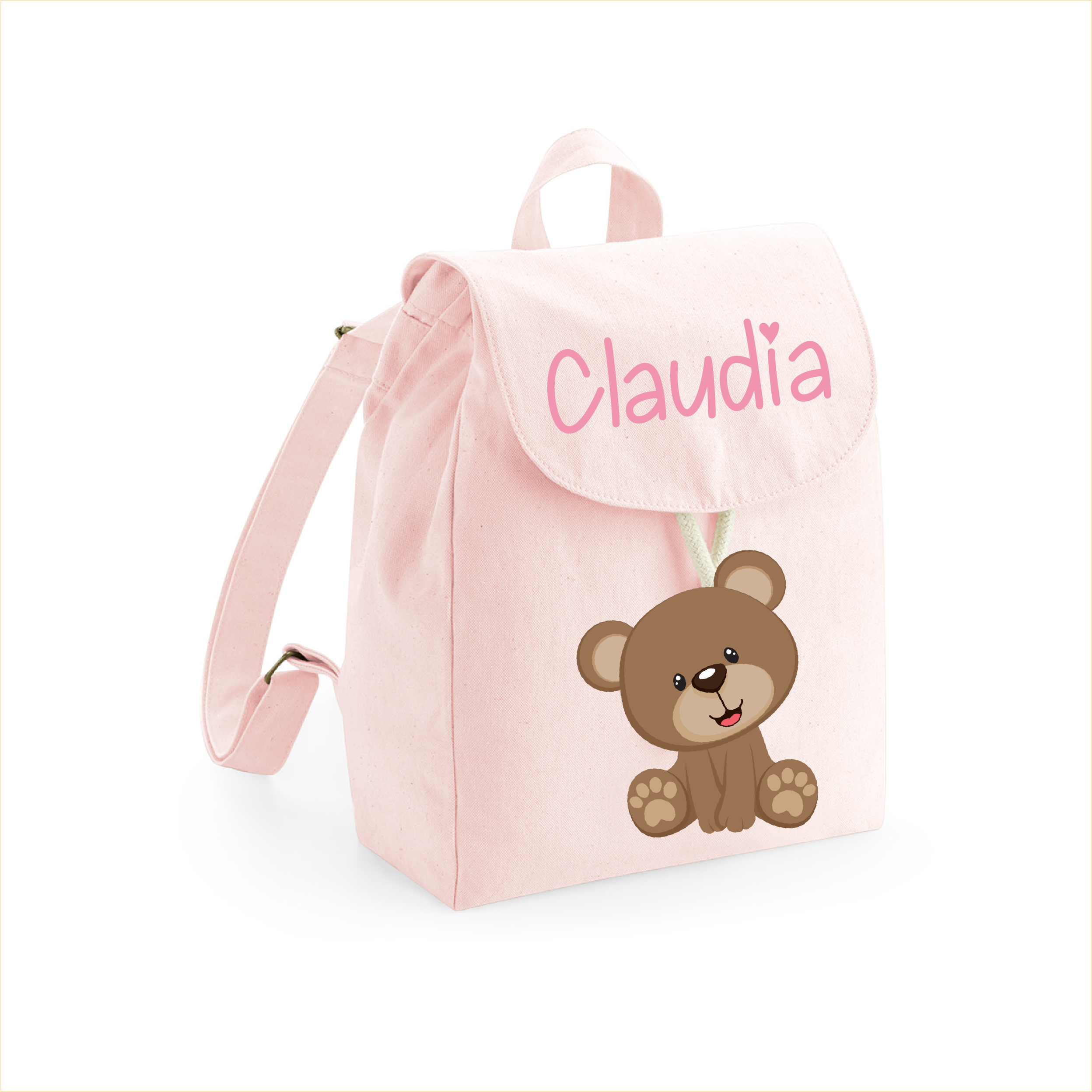 Mini Zaino in cotone organico Orsetto - Be Brave Boutique