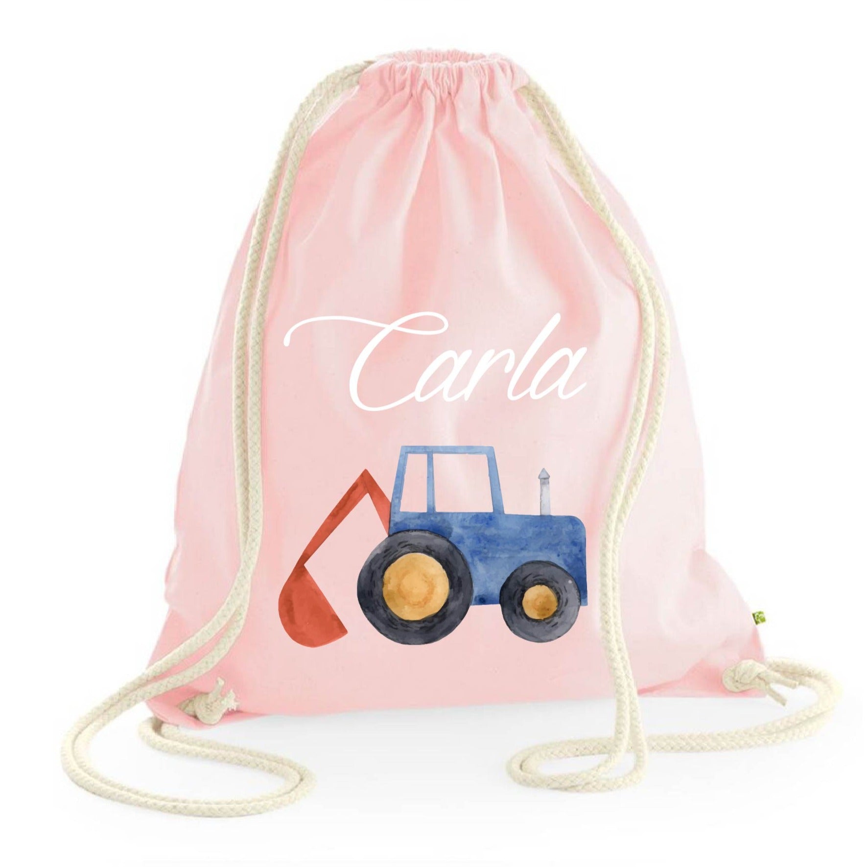 Zaino a sacca in cotone pesante Trattore - Be Brave Boutique