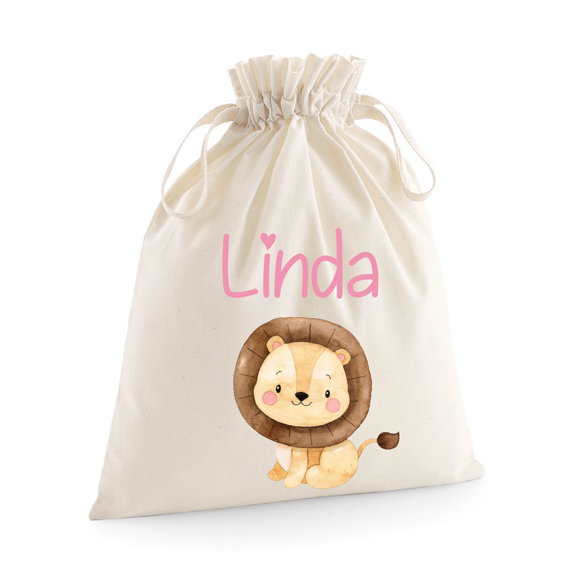 Sacchetti primi cambi personalizzabili Leone Cucciolo - Be Brave Boutique