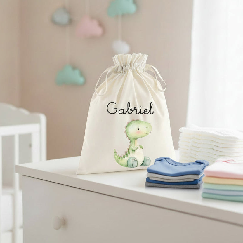 Sacchetti primi cambi personalizzabili Dinosauro