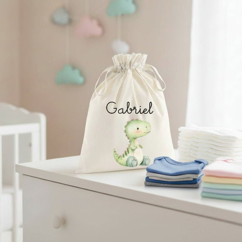 Sacchetti primi cambi personalizzabili Dinosauro