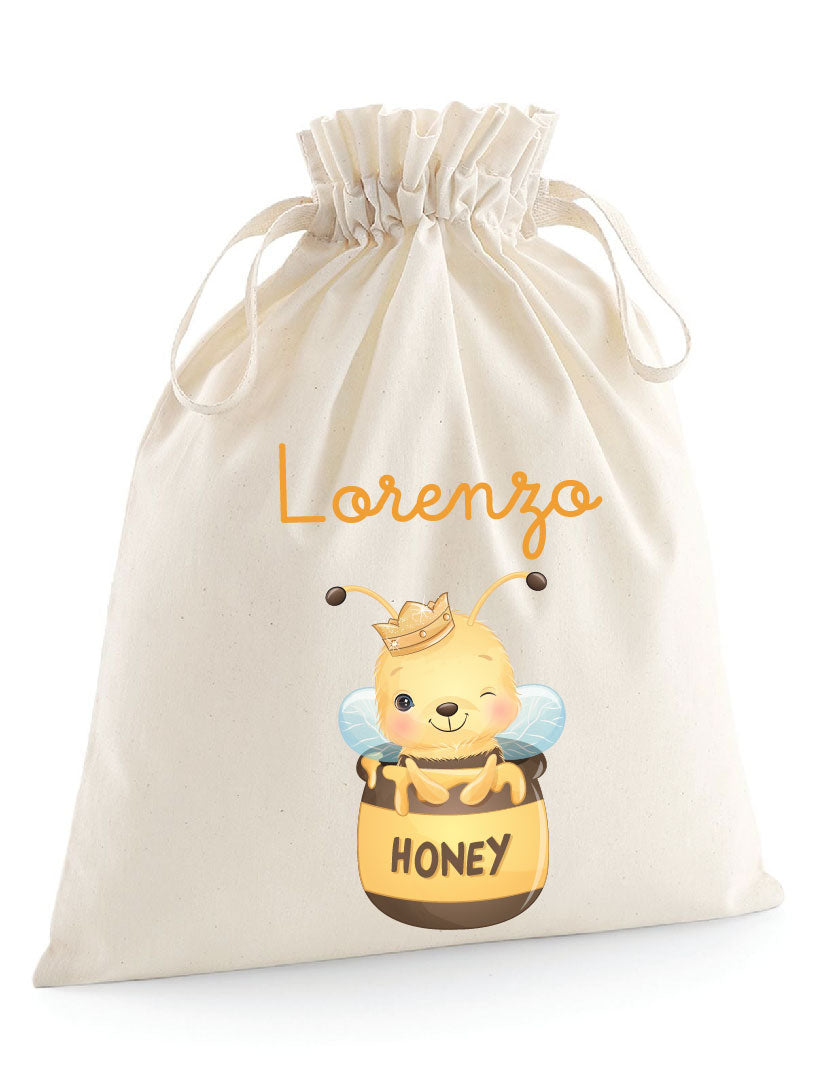 Sacchetti primi cambi personalizzabili Ape Honey - Be Brave Boutique