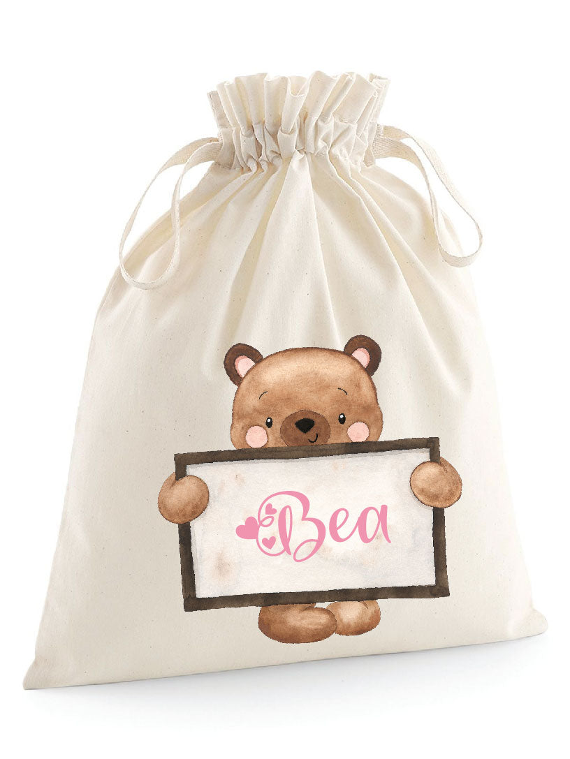 Sacchetti primi cambi/Organizer personalizzabili Orsetto Lavagna - Be Brave Boutique