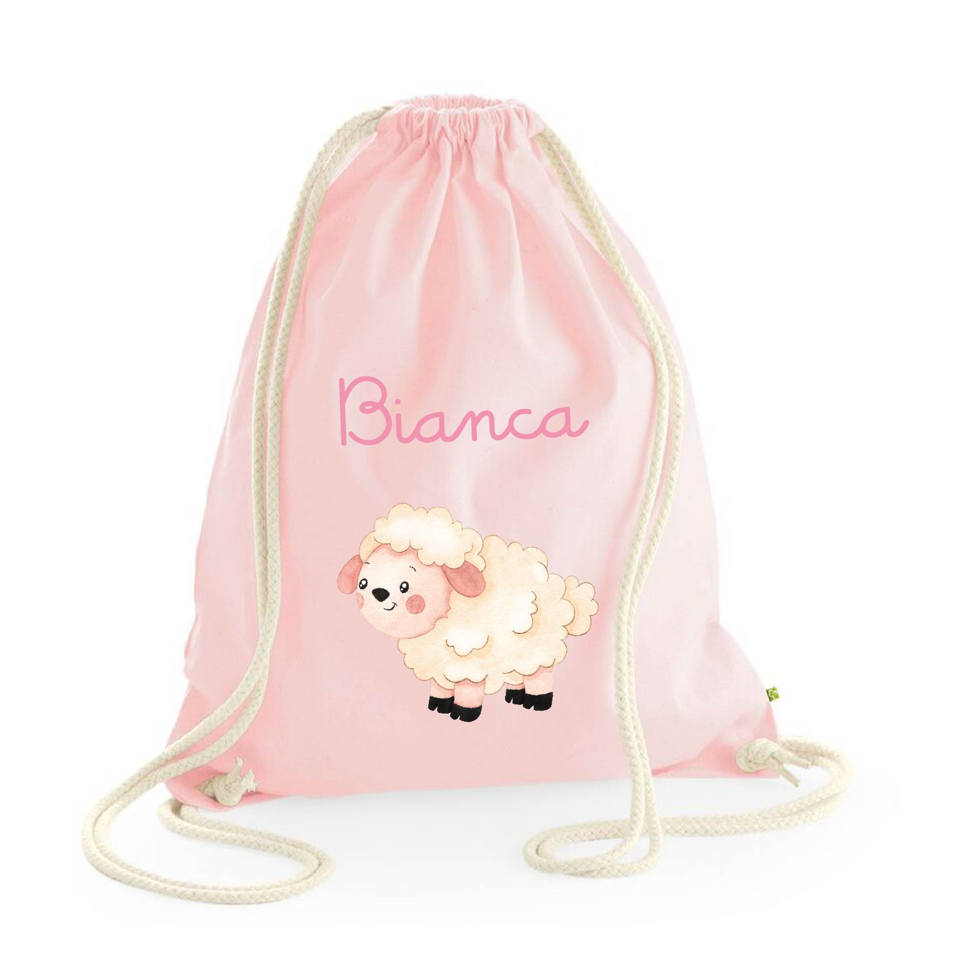Zaino a sacca in cotone pesante Pecorella - Be Brave Boutique