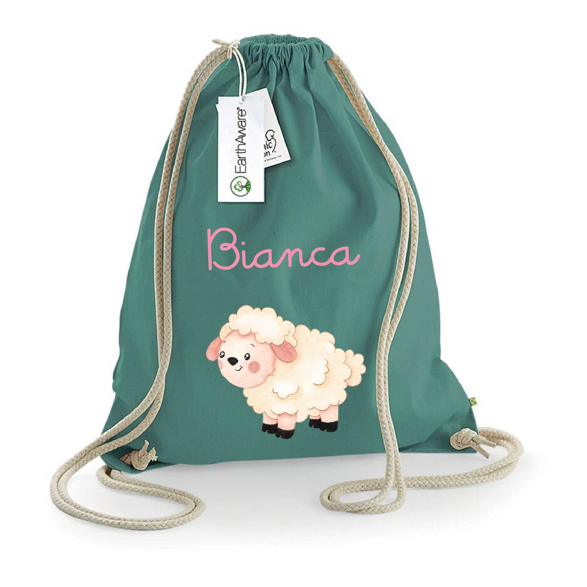 Zaino a sacca in cotone pesante Pecorella - Be Brave Boutique