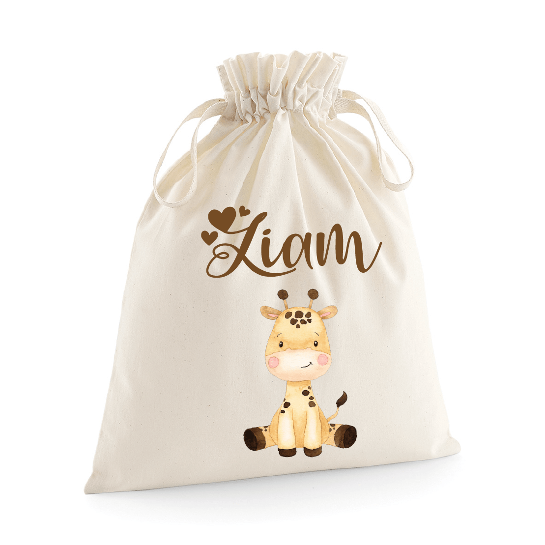 Sacchetti primi cambi/Organizer personalizzabili Cucciolo di Giraffa - Be Brave Boutique