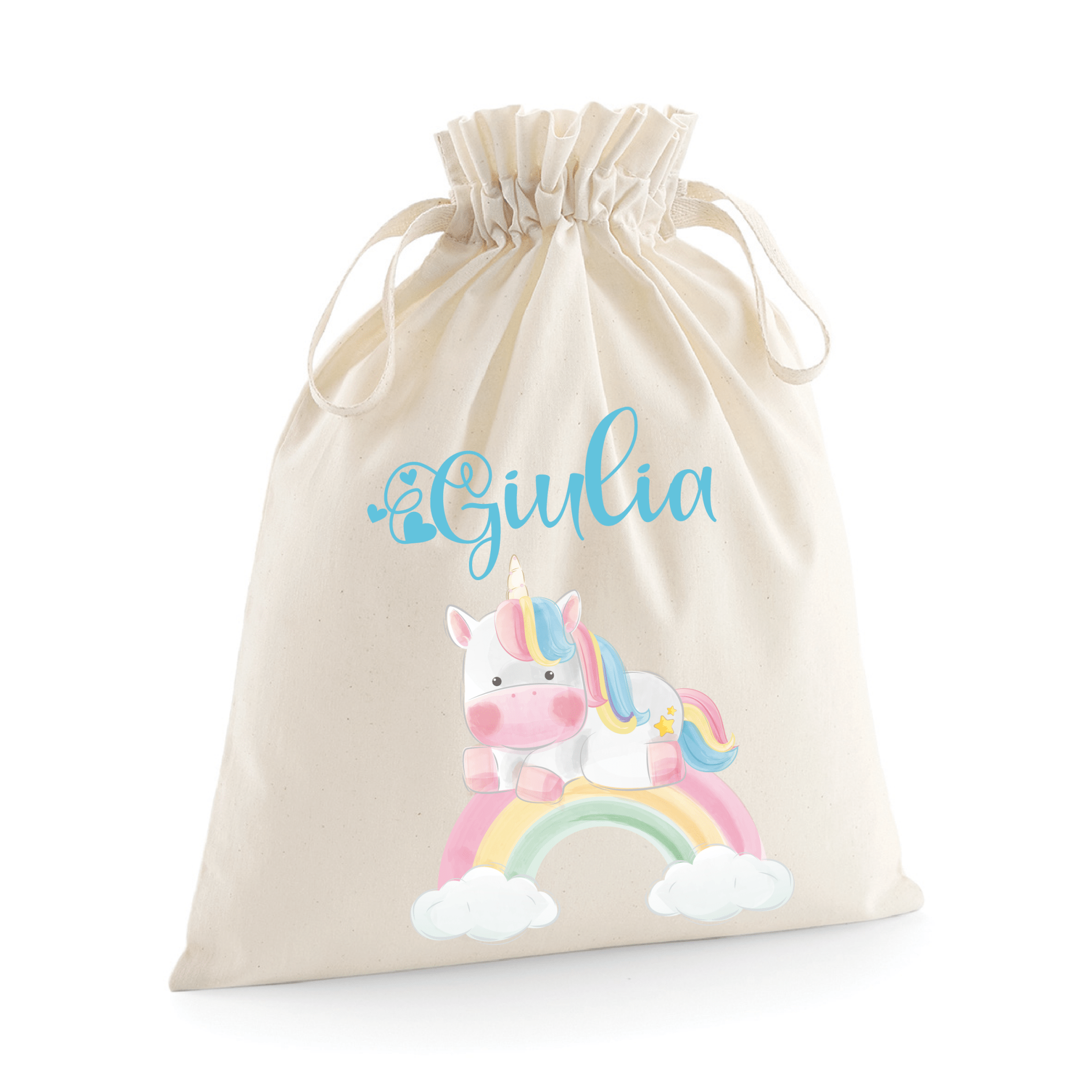 Sacchetti primi cambi/Organizer personalizzabili Unicorno Arcobaleno - Be Brave Boutique