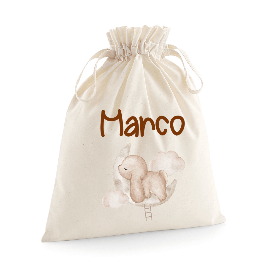 Sacchetti primi cambi personalizzabili Coniglietto su Nuvola - Be Brave Boutique