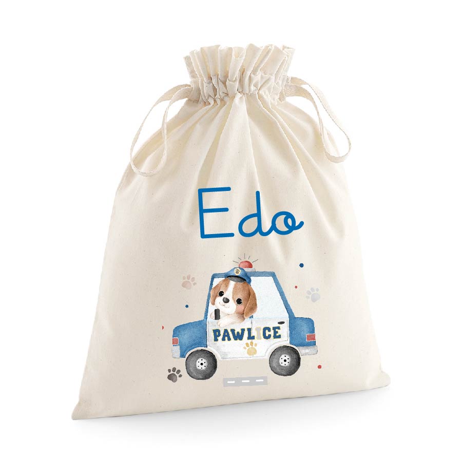 Sacchetti primi cambi personalizzabili Cagnolino Pawlice - Be Brave Boutique