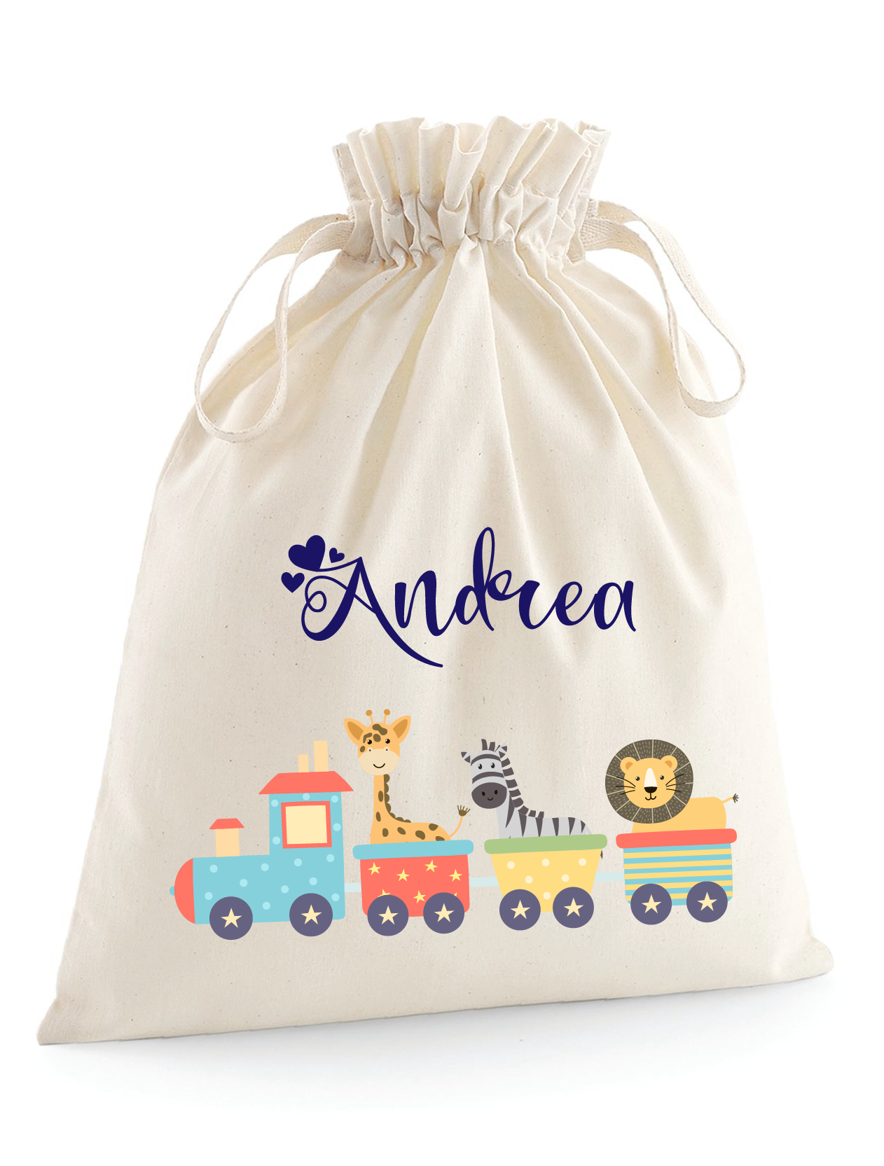 Sacchetti primi cambi personalizzabili Trenino - Be Brave Boutique