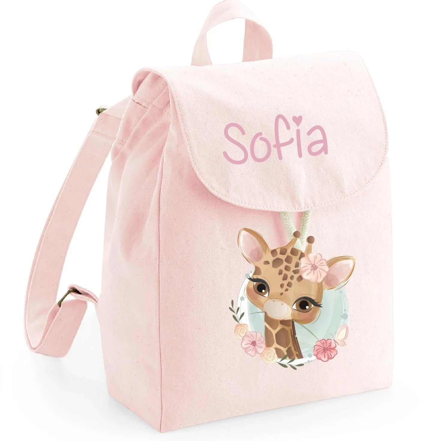 Mini Zaino per bambini in cotone Giraffa - Be Brave Boutique