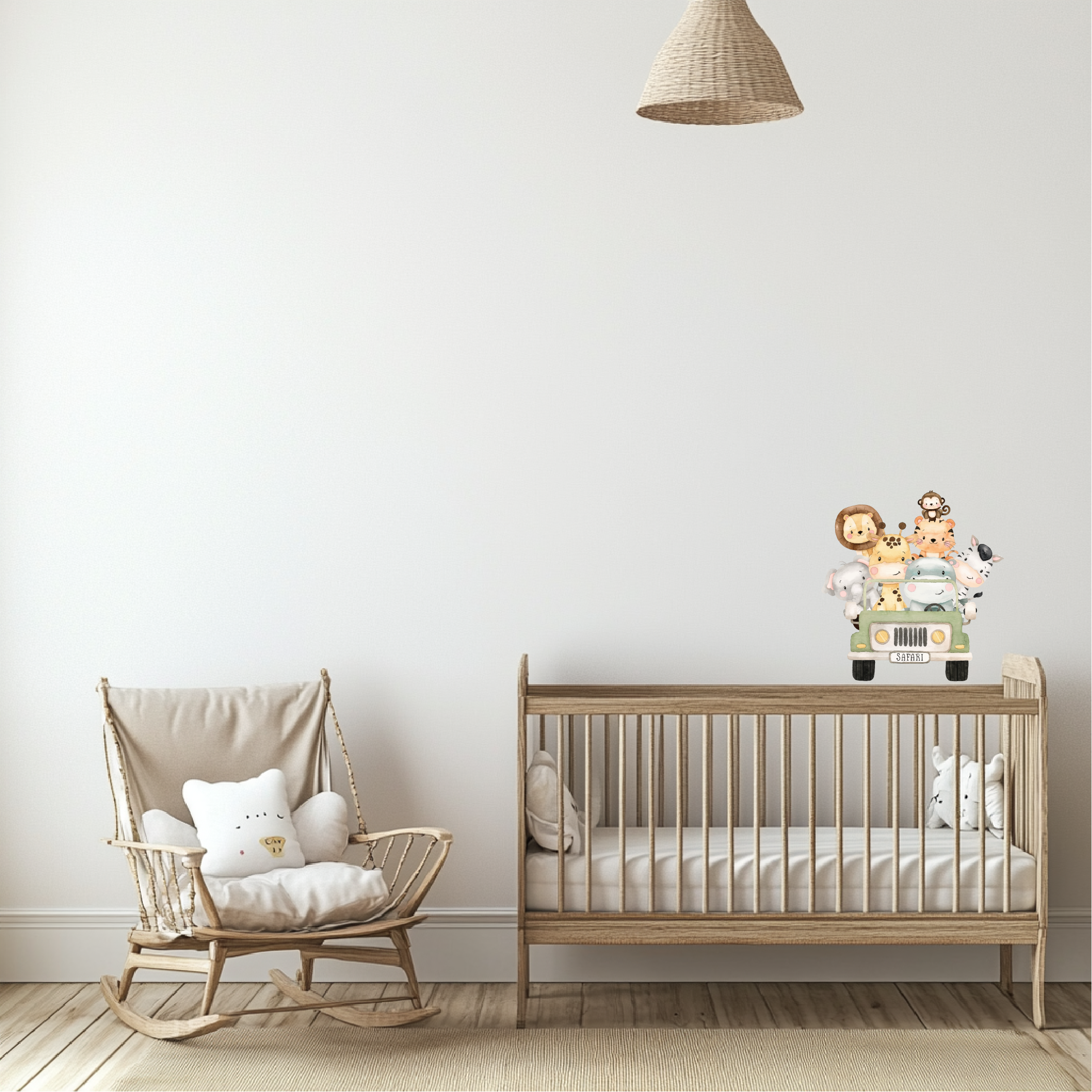 Adesivo murale H30cm Animali Safari - Be Brave Boutique