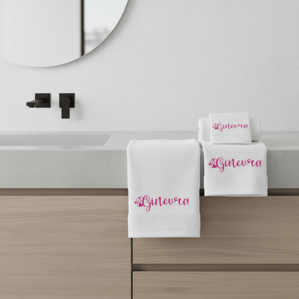 Set da 3 Asciugamani Personalizzabili con nome - Be Brave Boutique