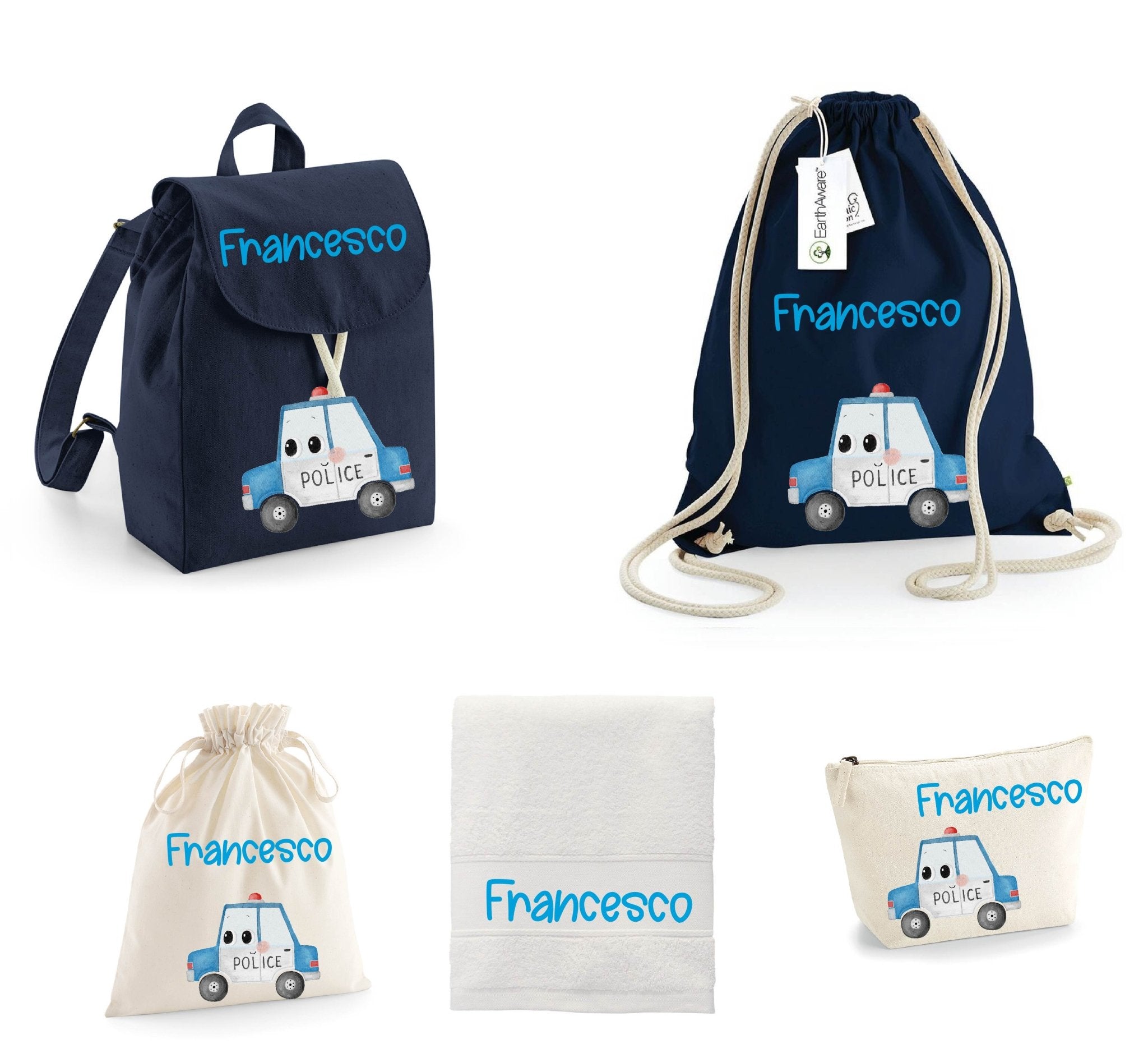 SUPER Set asilo Macchina Polizia - Be Brave Boutique