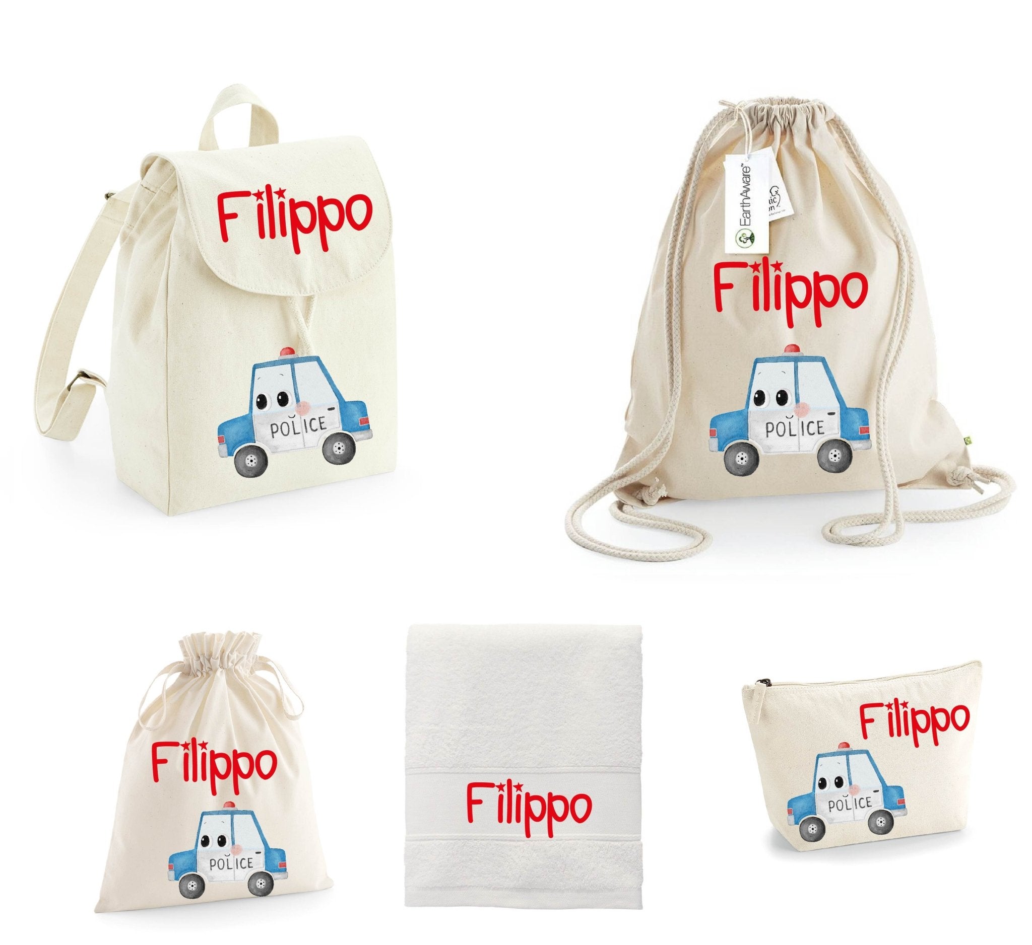 SUPER Set asilo Macchina Polizia - Be Brave Boutique