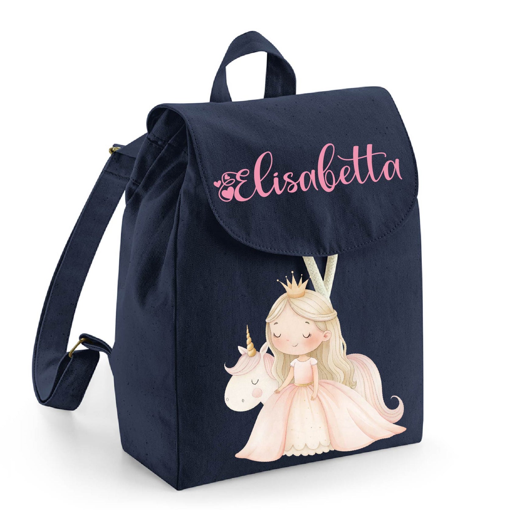 Mini Zaino in cotone Principessa Unicorno - Be Brave Boutique