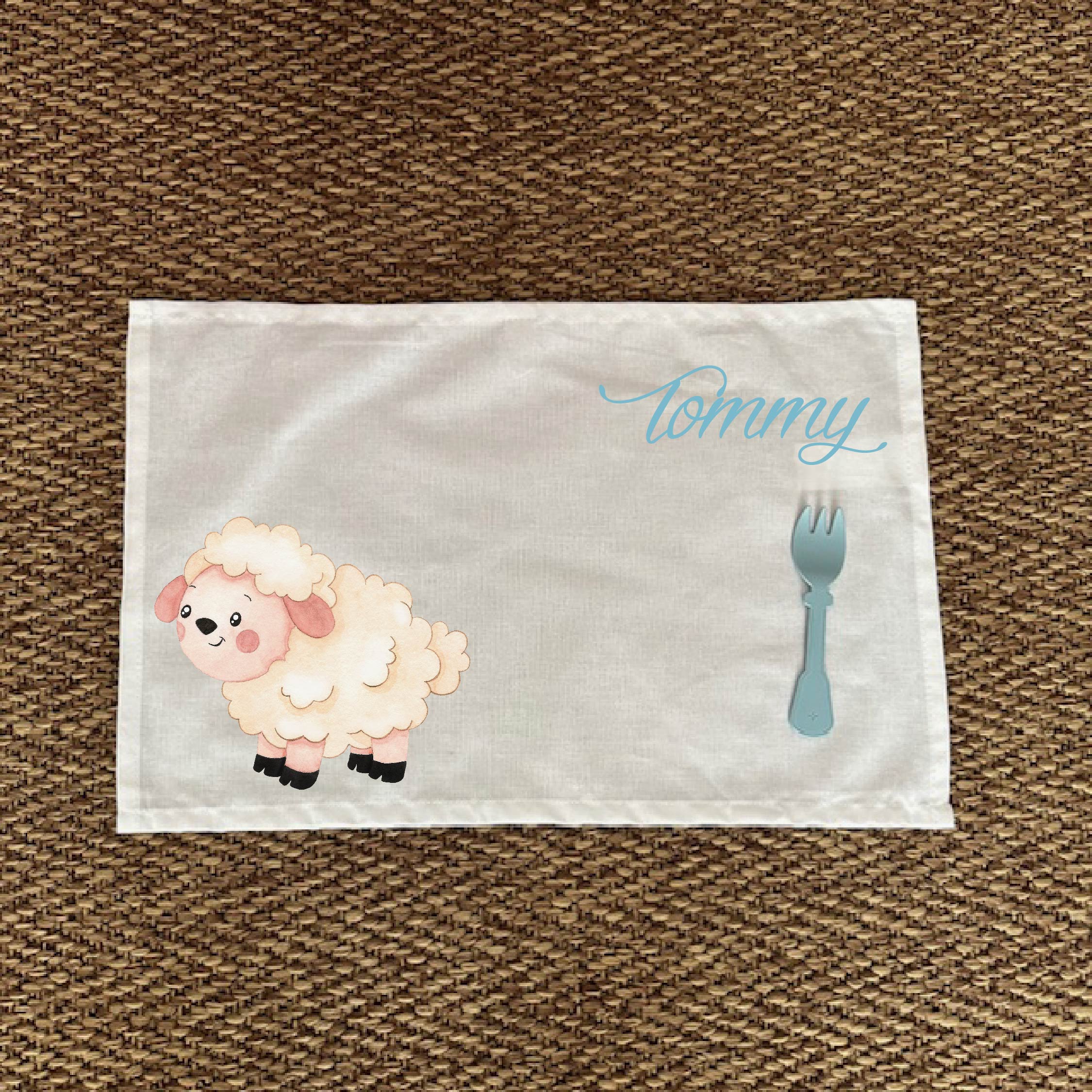 Tovaglietta pranzo Pecorella Personalizzabile con nome - Be Brave Boutique