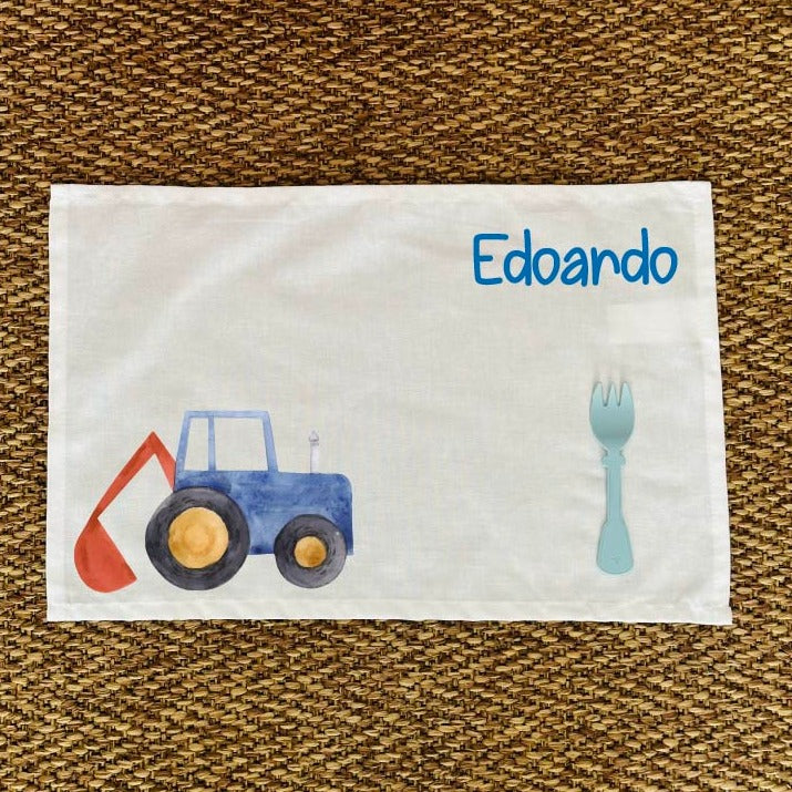Tovaglietta pranzo Trattore Personalizzabile con nome - Be Brave Boutique
