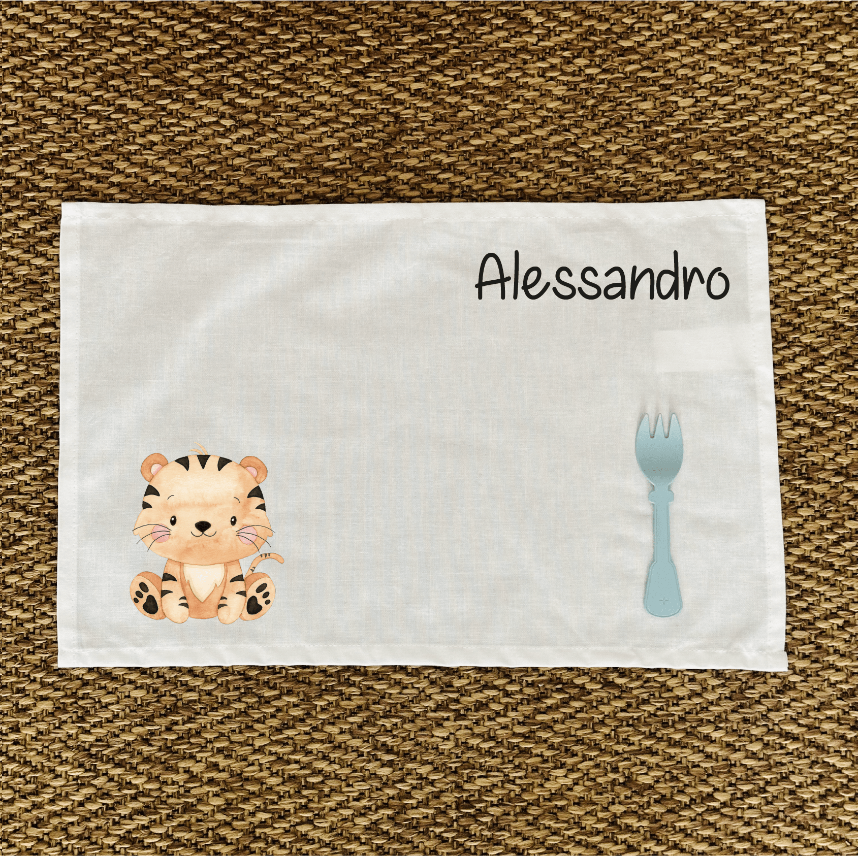 Tovaglietta pranzo Tigrotto Personalizzabile con nome - Be Brave Boutique