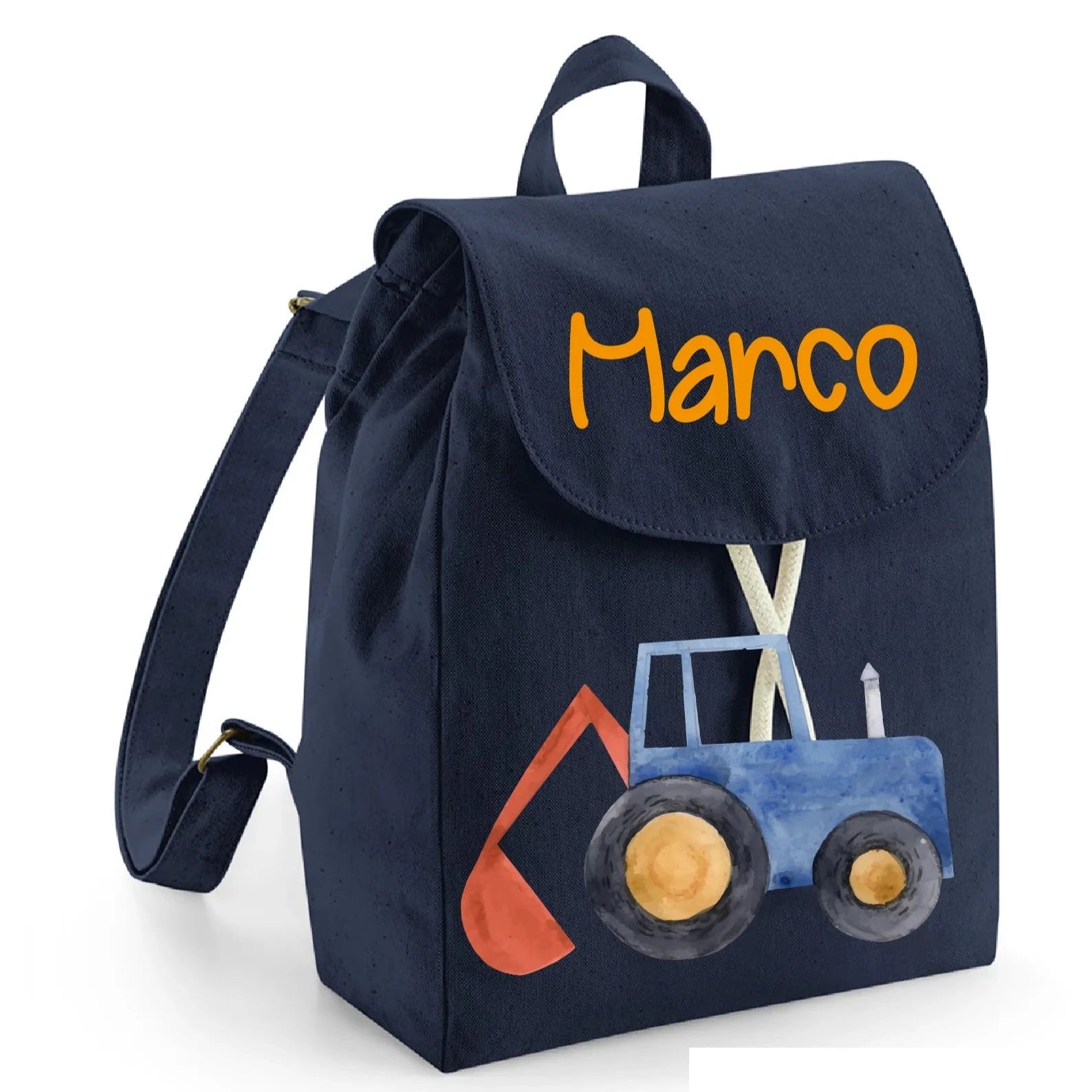 Mini Zaino in cotone Trattore - Be Brave Boutique