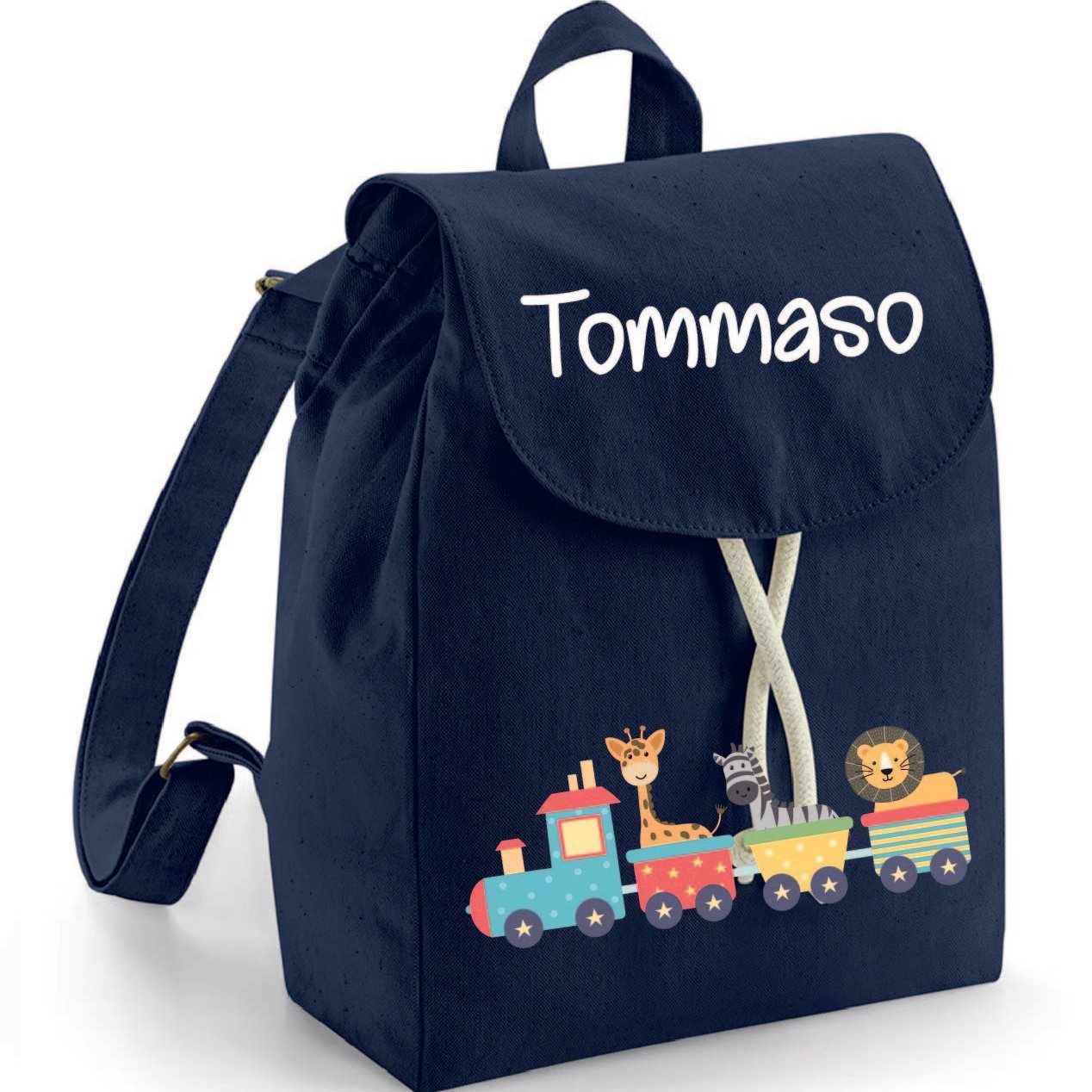 Mini Zaino in cotone Trenino - Be Brave Boutique