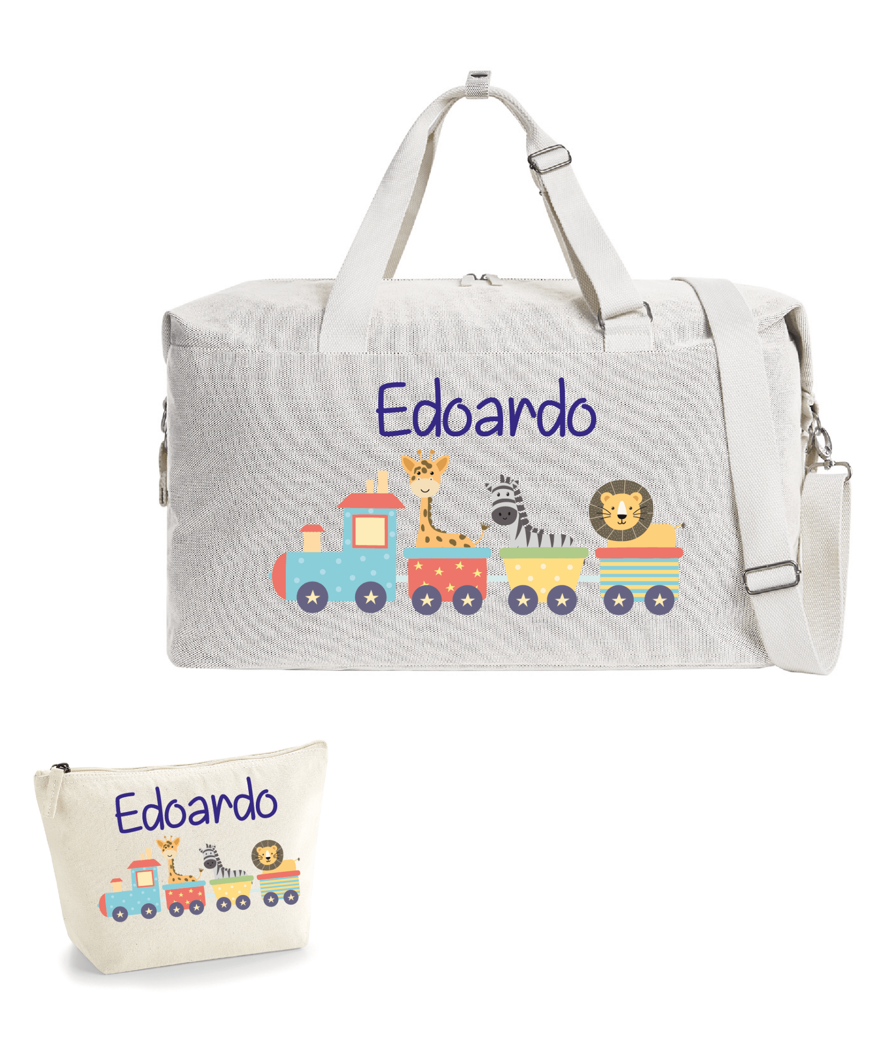 Borsone Mommy Trenino e pochette abbinata - Be Brave Boutique