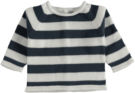 Maglioncino/cardigan Manley righe ice-Blu - Be Brave Boutique