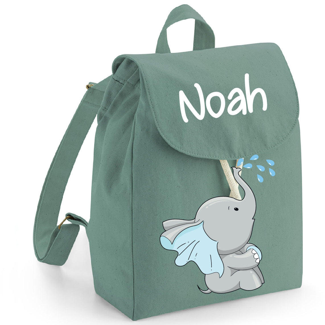 Mini Zaino per bambini in cotone Elefantino Gocce - Be Brave Boutique