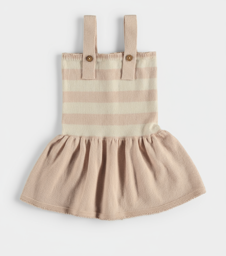 Abitino Bimba Heine Cream-Rosa - Be Brave Boutique