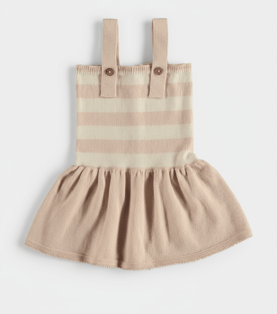 Abitino Bimba Heine Cream-Rosa - Be Brave Boutique